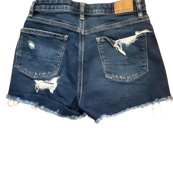 American Eagle Outfitters Blue Jean Shorts with Distressing - Picture 2 of 5